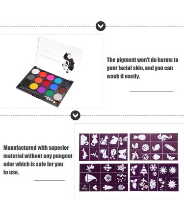 Beaupretty Halloween Makeup Kit for Adults | Face & Body Painting Set | Cosplay Painting Palette with Nylon Brush - Buy Online on GoSupps.com