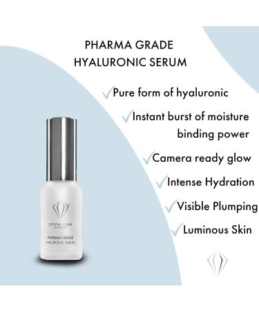 Crystal Clear Skincare 2 Percent Pharma Grade Hyaluronic Serum 30ml - Buy Online on GoSupps.com
