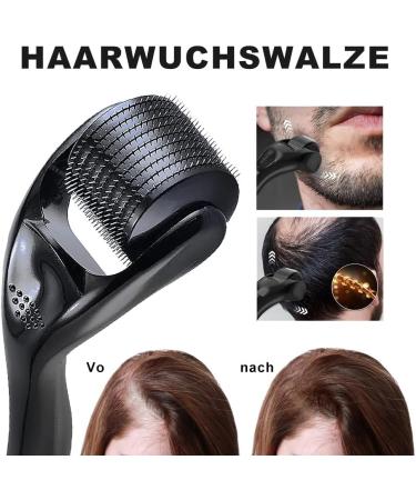 Dermaroller Beard Roller 0.5 mm Needle Roller Beard Roller for Beard Growth Microneedling Roller for Face and Body Needle Roller for Skin and Hair Care for Men and Women - Buy Online on GoSupps.com
