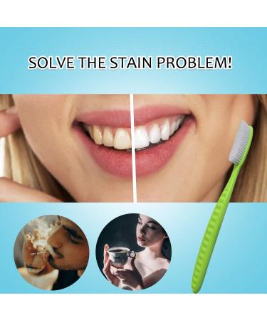 EasyHonor Huge Head Toothbrush 4 Pack - BPA Free with White Hard Bristles - Buy Online on GoSupps.com