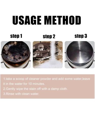 Kitchen All-Purpose Cleaning Powder Multi-Purpose Foam Cleaner Rust Remover All-Purpose Household Cleaners Kitchen Instant Cleaning Polishing Lasting Shiny for Kitchen (100g) - Buy Online on GoSupps.com