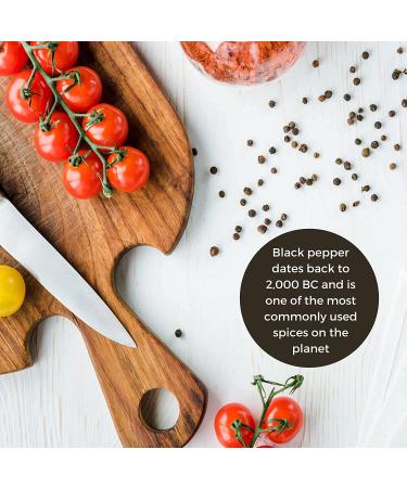 HQOExpress Organic Black Pepper Coarse 14 Mesh 16 oz Chef Jar - Premium Quality - Buy Online on GoSupps.com