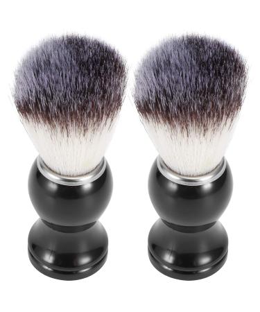 2PC Men s Sortily Synthetic Nylon Beard Brush Set - High-Quality Soft Hair & Skin Shaving Care Tool for Salons & Home Use - Buy Online on GoSupps.com