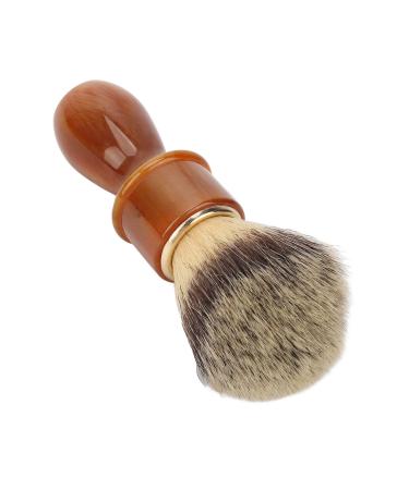 Portable men's razor brush-ergonomic salon rasis brush-facial care tool with resin handle and soft bristles for thorough bar cleaning and routine care