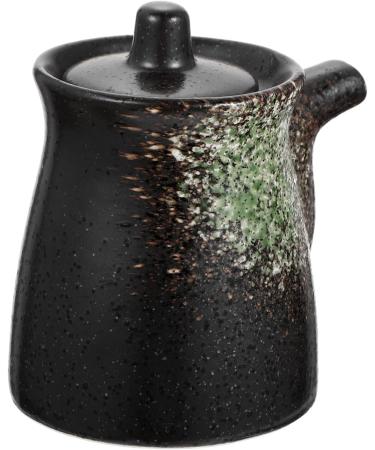 Zerodeko Soy Sauce Pot Vinegar Pot Liquid Containers Oil-brushing Bottle Vinegar Container Salad Dressing Dispenser Japanese Decor Condiment Jar Oil Decanter Spray Syrup Ceramics 10X8.5X7CM Green - Buy Online on GoSupps.com