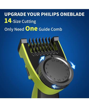 Yinke Guards Combs for Philips OneBlade | Adjustable 14-Length Precision Guide Comb Replacement Kit (0.4-10mm) - Buy Online on GoSupps.com