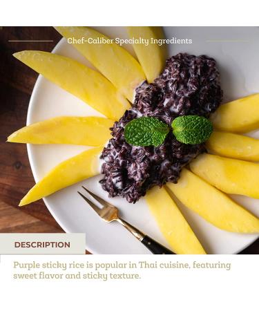 Fresh & Wild Exotic Purple Sticky Rice and Jasmine Rice Blend from Thailand - 1 lb - Buy Online on GoSupps.com