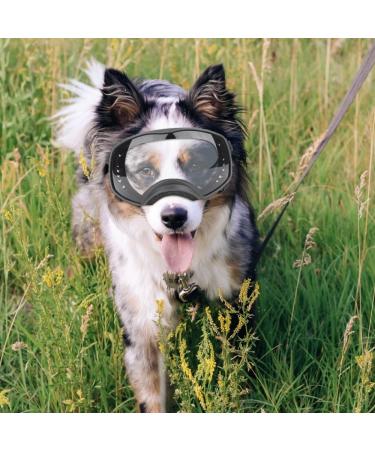 Dog Sunglasses for Large Dogs - UV Protection & Wide Field Vision | Adjustable Straps for Snow & Wind - Buy Online on GoSupps.com