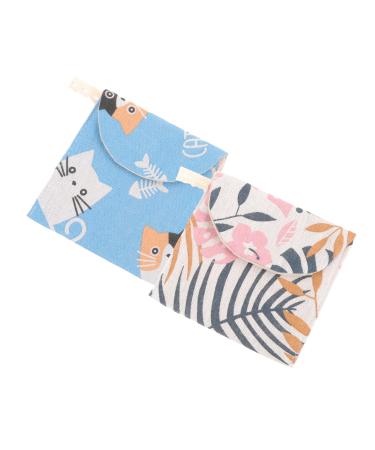 Orfofe 2 piece of travel period pocket outdoor period pocket Small period pocket ladies bandage bag menstrual tinge bag menstrual tinge bag