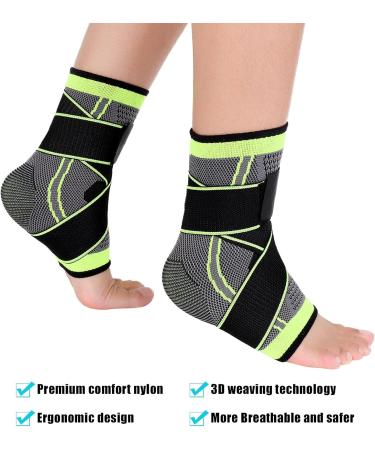 Auidy_6TXD Ankle Brace Set of 2 - Compression Ligament Support Socks for Injury Recovery and Pain Relief - Buy Online on GoSupps.com