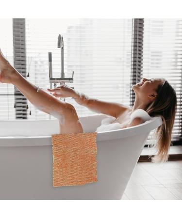 Body Scrubber Net - Smoother Skin Mesh with Back Scrubber Sponge Sponge Body Net for Sensitive Skin Multi-purpose Body Scrubber for Body Coffee - Buy Online on GoSupps.com