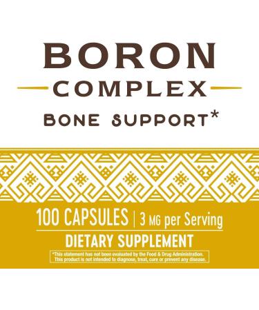 Boron Complex made for Nature's Way Supports Bone Health 100 Capsules + Bonus Pill Organizer Weekly Pill Organizer Mini - Buy Online on GoSupps.com