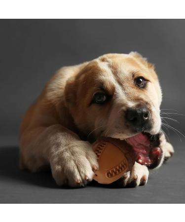 Laroo Dog Toys - Durable Squeaker Dog Ball for Small & Large Dogs | Natural Rubber Football Perfect for Playtime! - Buy Online on GoSupps.com