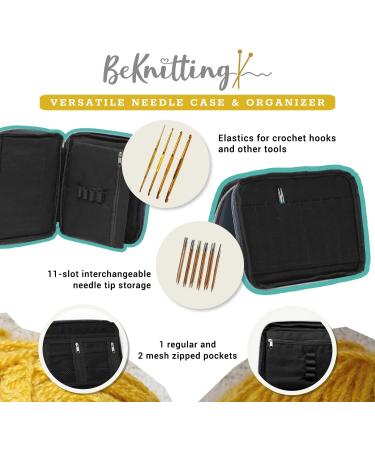 BeKnitting Interchangeable Knitting Needle Case | Organizer Bag with Magnetic Chart Keeper | for Knitting Crochet & Crafts - Buy Online on GoSupps.com