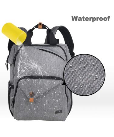 Hap Tim Baby Wrap Backpack Diaper Bag | Multifunctional Designer Bag | Large Capacity Waterproof & Isolated Pockets | Travel Backpack for Parents (EU-7340-G) - Gray - Buy Online on GoSupps.com