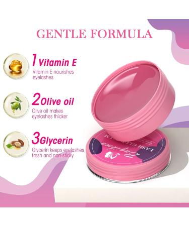 Buqikma Lash Lift Glue Balm 2023 - 2-in-1 Fruit Flavored Adhesive for Lash Perm and Brow Lamination - Pink Peach - 0.71Oz/20G - Buy Online on GoSupps.com