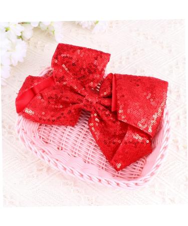 minkissy Sequins Hair Clip Bowknot Barrettes Hair Barrettes Bow Barrette Clip Glitter Bows Alligator Hair Clip Sequin Hair Clip Glitter Hair Bows Hairpins Clip Miss Extra Large 17*13 cm Red - Buy Online on GoSupps.com