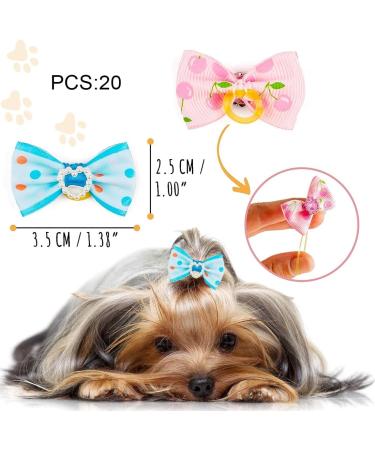 Shop Suliudaji 20-Piece Dog Hair Accessories - Elastic Loops & Arches for Long-Haired Dogs & Cats - Random Colors - International Shipping Available - Buy Online on GoSupps.com