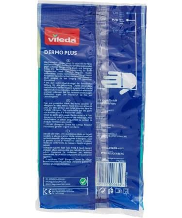 Vileda Dermo Plus Soft & Gentle Latex-Free Rubber Gloves - Size M - 1 Pair | International Shipping Available - Buy Online on GoSupps.com