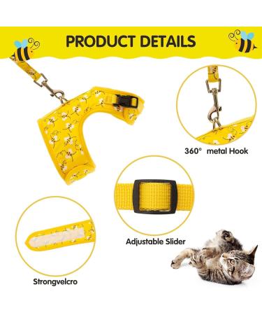 Breakproof 1.3m Retractable Cat Leash & Adjustable Mesh Harness | Reflective Cat Vest for Cats Small Dogs & Rabbits - Buy Online on GoSupps.com