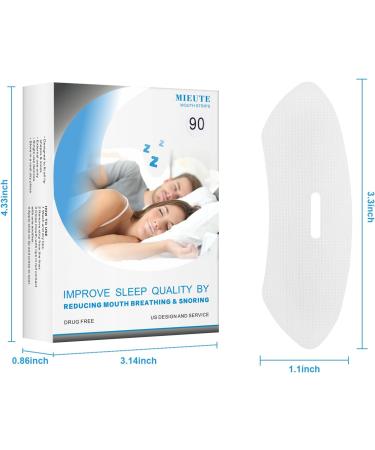 Advanced Sleep Mouth Tape Strips - 90PCS for Better Breathing and Snoring Relief - Buy Online on GoSupps.com