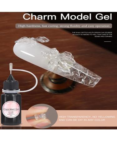  Raypontia Nail Sculpting Gel | 10ml Jewelry Molding Glue 3D Nail Gel Transparent Non-Stick - For Extensions Painting Colors Beginners Salons and Nail Shops - Buy Online on GoSupps.com