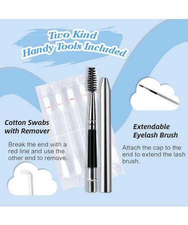 KevKev 10ml Waterproof Eyelash Glue for Lash Clusters & Extensions - Long-Lasting Bond - Includes Lash Brush & Remover Swabs - Clear Lash Adhesive - Buy Online on GoSupps.com