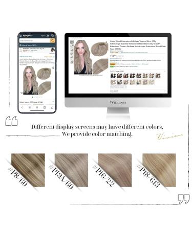 Vivien Real Hair Treat Extensions - Blonde & Dirty Blonde Highlight - 45cm 18 Human Hair Extensions #19/60 - Buy Online on GoSupps.com