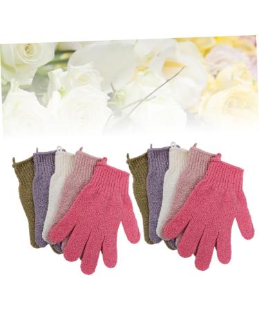FOMIYES 10 Pairs Bath Mitt Gloves & Back Sponge - Exfoliating Loofah Gloves for a Refreshing Shower Experience - Buy Online on GoSupps.com