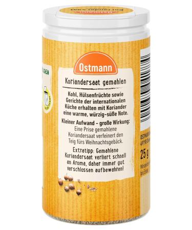 Ostmann Koriander Ground 25g - Premium Quality Spice for International Shipping - Buy Online on GoSupps.com