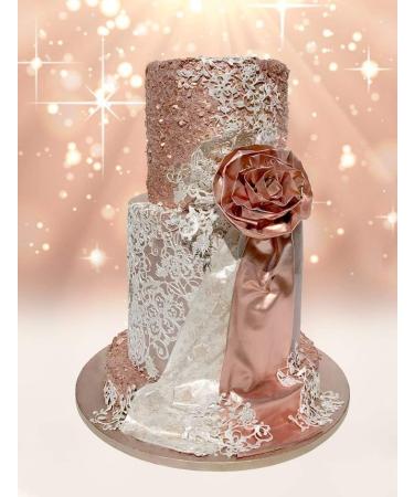 Edible Flakes Rose Gold Love by Crystal Candy - Buy Online on GoSupps.com