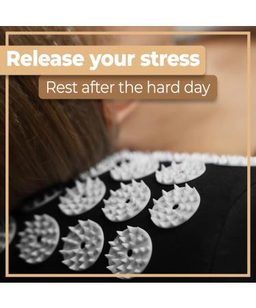 Retoo Acupressure Set - Neck & Back Pain Relief Pillows | Acupressure Pad for Headaches | Ideal Massage Mat for Men & Women - Buy Online on GoSupps.com