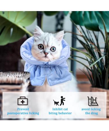 Cat Cone Collar Adjustable Cat Recovery Collar Lightweight Waterproof Protective Cat Collar Soft Pet Recovery Collar Prevent Dogs Cats From Licking Wounds (S) - Buy Online on GoSupps.com