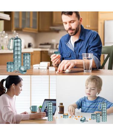 Waterproof Portable Keychain Pill Box | Moisture & Light Resistant Travel Organizer for Camping & Daily Use - Buy Online on GoSupps.com