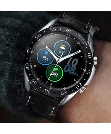 Abanen Watch Bezel for Samsung Galaxy Watch 3 45mm  Aluminum Adhesive Lightweight Watch Bezel Cover Anti-Scratch Protection Sticker Ring for Galaxy Watch3 45mm (Black) - Buy Online on GoSupps.com