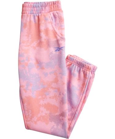 Reebok Girls' 2-Piece Tie Dye Sugar Plum Jogger Set, Size 4-12 | Hoodie Sweatshirt and Sweatpants Sweatsuit - Buy Online on GoSupps.com