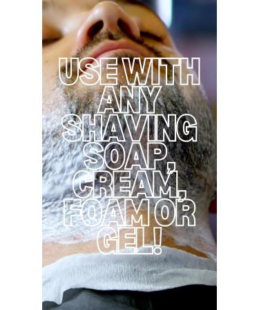 G.B.S Pure Badger Bristle Horn Shaving Brush - Effortless Glide for All Razors | Premium Shaving Accessories - International Shipping Available - Buy Online on GoSupps.com