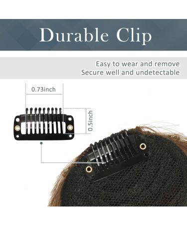BARSDAR Clip in Fringe 613# Bleach Blonde - 100% Real Human Hair Bangs Extension for Women - Washable/Dyeable Neat Bangs - Pack of 1 - Buy Online on GoSupps.com