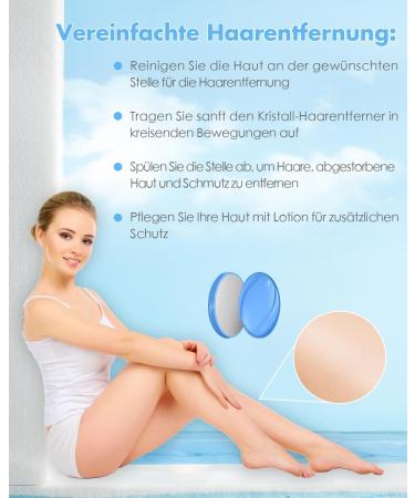 Nano Hair Remover for Women & Men - Portable Crystal Hair Removal Device | Pain-Free Solution for Back Arms & Legs (Blue) - Buy Online on GoSupps.com