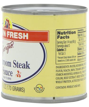 Giorgio Dawn Fresh Mushroom Steak Sauce 6 oz (Pack of 12) - Delicious and Savory Flavor Boost for Grilled Meats - Buy Online on GoSupps.com