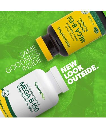 Nature's Plus Mega B-150 Balanced B-Complex â€“ 90 Tablets for Energy & Wellness - Buy Online on GoSupps.com