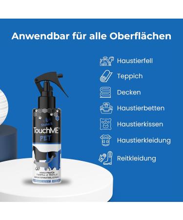 TouchMe Odor Remover Spray for Pets | 200ml Textile Freshener | Eliminates Animal Smell & Fur Care for Dogs Cats & Horses - Buy Online on GoSupps.com