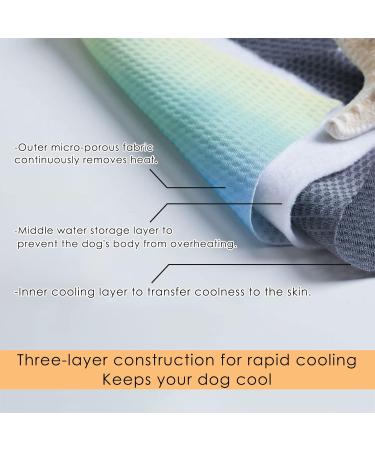 Buy XL Rainbow Dog Cooling Vest | Breathable Cooling Coat for All Dog Sizes - Adjustable Mesh Design - Buy Online on GoSupps.com