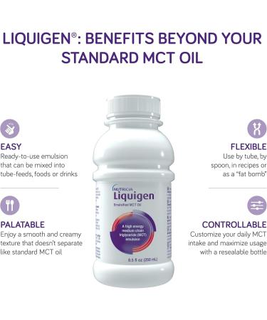 Liquigen - Emulsified MCT Oil - 8.5 Fl Oz Bottle (Case of 4) - Buy Online on GoSupps.com