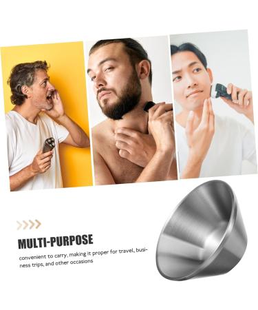 Hapinary Stainless Steel Shaving Bowl - Portable Razor Cup for Men | Durable Shaving Foam Shell & Tools - Buy Online on GoSupps.com