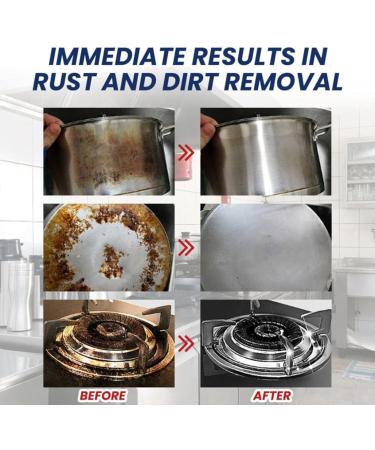 Stainless Steel Clean Wax - Nano-Technology Cleaner & Polish | Safe Residue-Free - Perfect for Ovens Sinks & Grease (3 Set - Buy Online on GoSupps.com