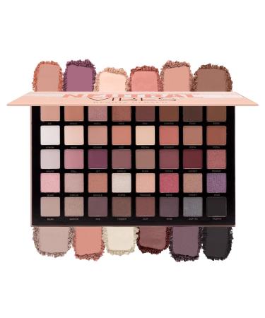 40 Colors Shimmer Smoky Eyeshadow Palette Matte Glitter Ultra Pigmented Makeup Eye Shades Powder Blendable Contouring Eye Shadow Everyday Neutral Natural Eye Makeup For Beginners Cosmetics
