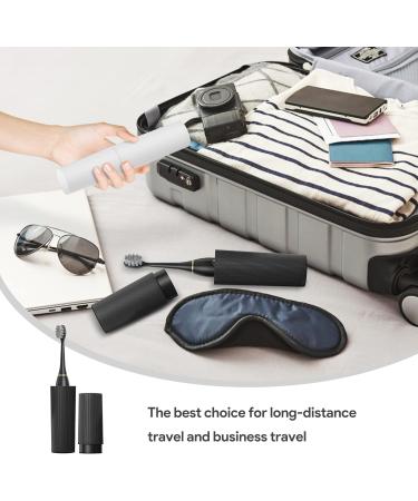 Moroluru Electric Toothbrush Dual Handle - 5 Modes, Smart Timer, 16 Brush Heads, 2 Travel Cases - IPX7 Waterproof in Black & White - Buy Online on GoSupps.com