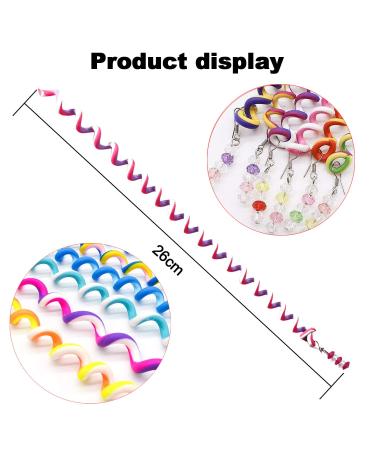 18 Pcs ZXK CO Hair Styling Twister Clips for Women - Braided Rubber Bands, Spiral Spin Barrettes, Elastic Hair Ropes | Cute Hair Accessories - Buy Online on GoSupps.com