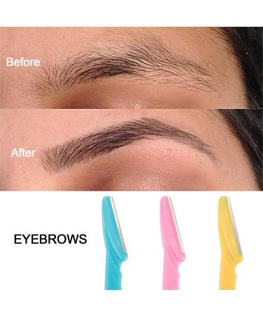 EAONE 30Pcs Eyebrow Razor & Dermaplaning Tool Set - Precision Eyebrow Trimmer for Men & Women - 3 Colors with Box - Buy Online on GoSupps.com
